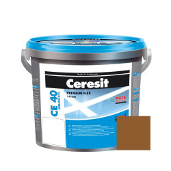 Chit de rosturi gresie si faianta Ceresit CE 40, pamantiu Terra 55, interior / exterior, 5 kg