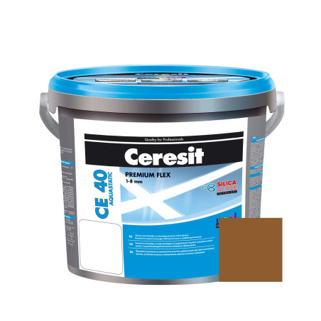 Chit de rosturi gresie si faianta Ceresit CE 40, pamantiu Terra 55, interior / exterior, 5 kg