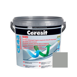 Chit de rosturi gresie si faianta Ceresit CE 43, gri szara 07, interior / exterior, 5kg