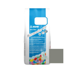 Chit de rosturi gresie si faianta Mapei Keracolor FF, 113 gri, interior / exterior, 2 kg