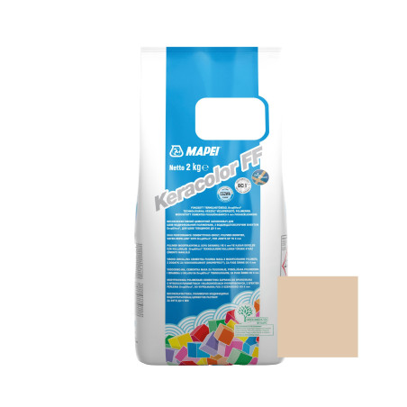 Chit de rosturi gresie si faianta Mapei Keracolor FF, 132 bej, interior / exterior, 2 kg