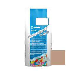 Chit de rosturi gresie si faianta Mapei Keracolor FF, 141 caramel, interior / exterior, 2 kg