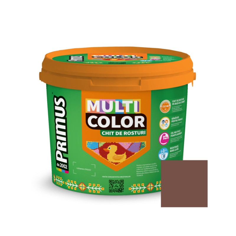 Chit de rosturi gresie si faianta Primus Multicolor, B16 sudan brown, interior / exterior, 5 kg