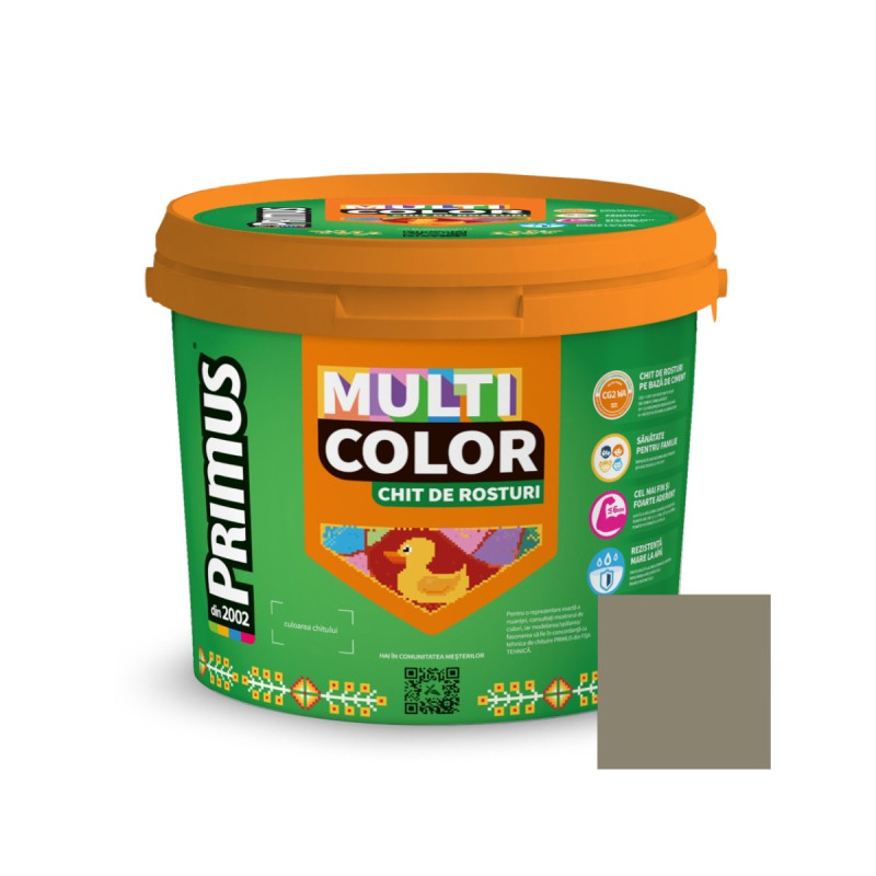 Chit de rosturi gresie si faianta Primus Multicolor, B53 ash grey, interior / exterior, 5 kg