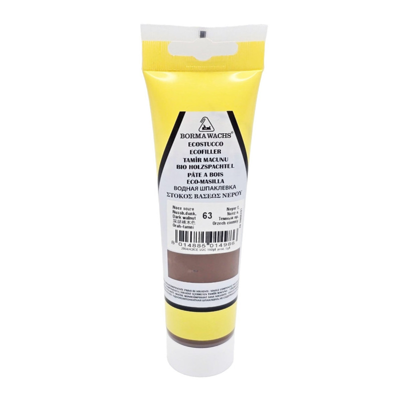 Chit ecologic pentru lemn, pe baza de apa, Borma Wachs, interior, nuc inchis, 200 g