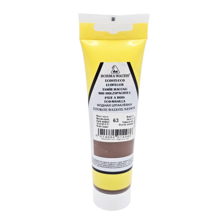 Chit ecologic pentru lemn, pe baza de apa, Borma Wachs, interior, nuc inchis, 200 g