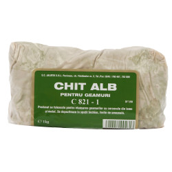 Chit pentru geam, alb, 1 kg