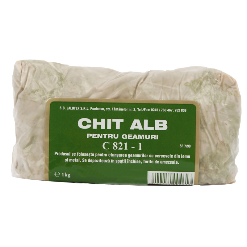 Chit pentru geam, alb, 1 kg Chit pentru geam, alb, 1 kg