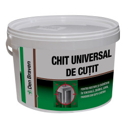 Chit universal de cutit, acrilic, Den Braven, interior, alb, 0.4 kg