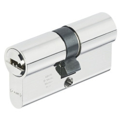 Cilindru de siguranta Abus D45, alama, nichel, 5 chei, 30 x 30 mm