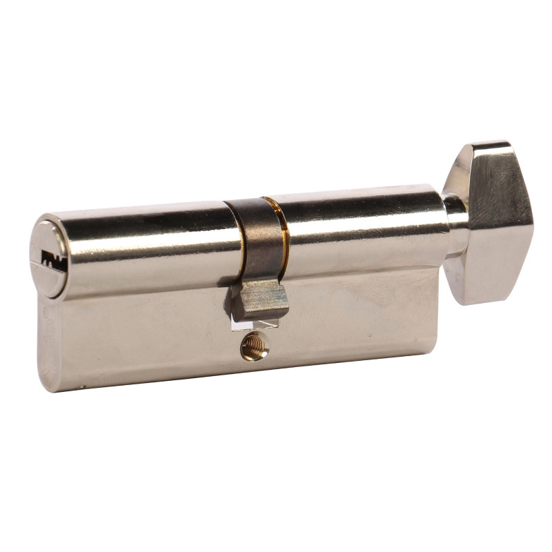 Cilindru siguranta Yale, alama, cu buton, 5 chei cu amprenta, 40 x 40 mm