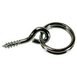 Agatatoare cu inel, pentru tablou, otel, zincat argintiu, 10 mm