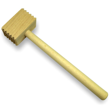 Ciocan patrat, pentru snitel, lemn, 6013, 30 x 8 cm
