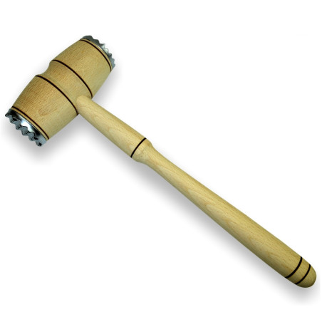 Ciocan pentru snitel, lemn + metal, 6151, mare, 32 x 11 cm