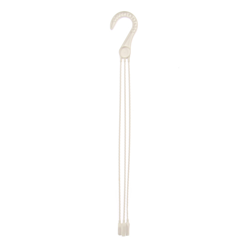 Agatator cu 3  brate, pentru ghiveci, plastic, alb, 45.2 cm