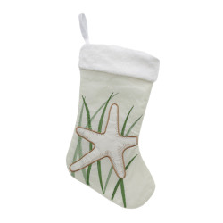 Cizmulita Craciun, alb + verde + crem, 53 cm, SY21SP-03041