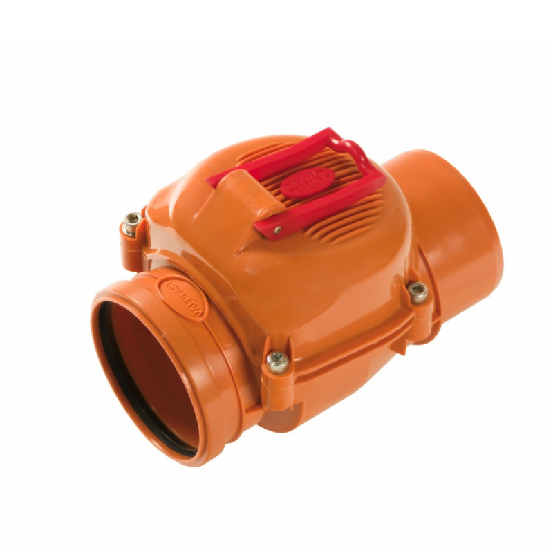 Clapeta PVC sens unic, cu inel, D 110 mm