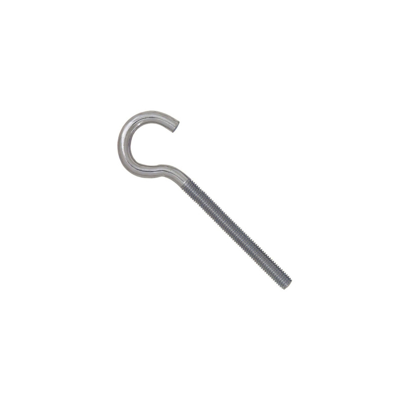Agatator tip C, cu filet, pentru lemn, din otel, zincat alb, M6 x 100 x 18 mm