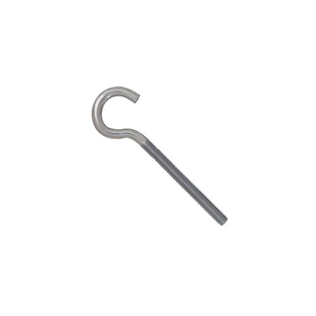 Agatator tip C, cu filet, pentru lemn, din otel, zincat alb, M6 x 100 x 18 mm