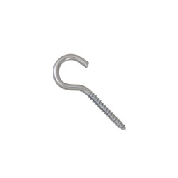 Agatator tip C, cu filet, pentru lemn, din otel, zincat alb, M6 x 75 x 18 mm