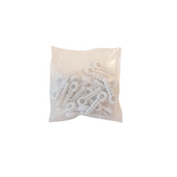 Clema rapida fixare cablu 6 mm, polipropilena, set 25 buc