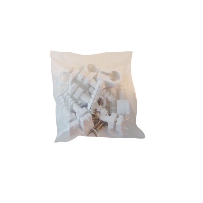 Clema rapida fixare cablu cu surub 10 mm, polipropilena, set 10 buc