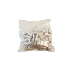 Clema rapida fixare cablu cu surub 8 mm, polipropilena, set 10 buc