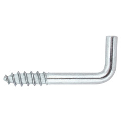 Agatator tip L, cu filet, pentru lemn, din otel, zincat alb, Friulsider 85000B20060F2, 20 x 60 JDP, 4 x 45 x 13 mm, set 10 bucat