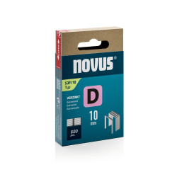 Cleme plate, Novus D 53F, 10 mm, set 600 bucati