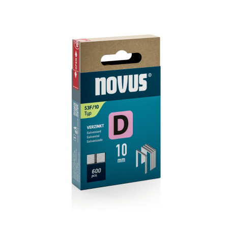 Cleme plate, Novus D 53F, 10 mm, set 600 bucati