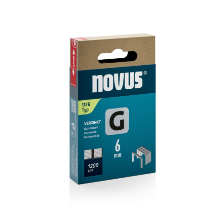 Cleme plate, Novus G 11, 6 mm, set 1200 bucati